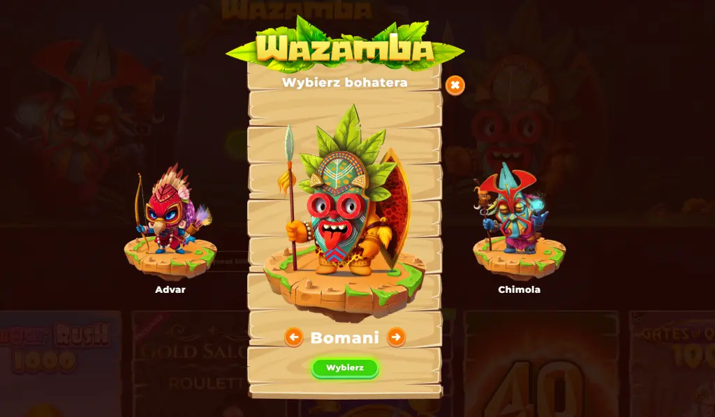 Rejestracja w Wazamba Polska.